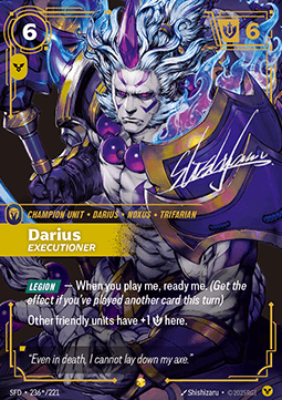 Riftbound SFD236 Signed Darius (differenzbesteuert nach §25a UstG)