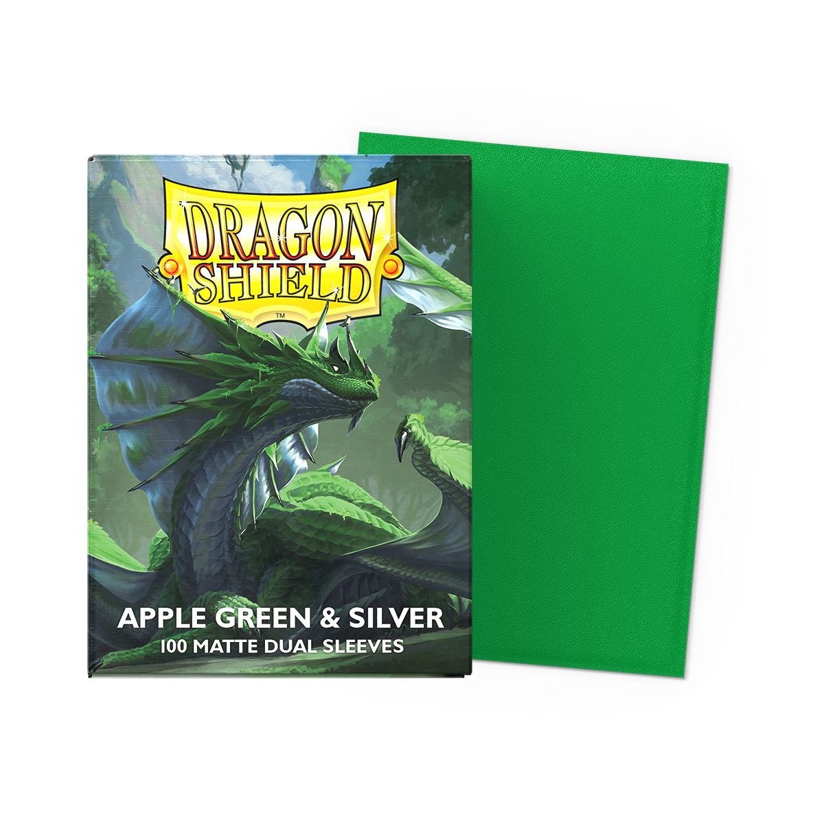 Dragon Shield Apple Green Silver Dual Matte