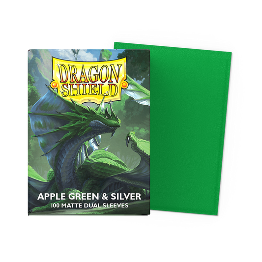 Dragon Shield Apple Green Silver Dual Matte