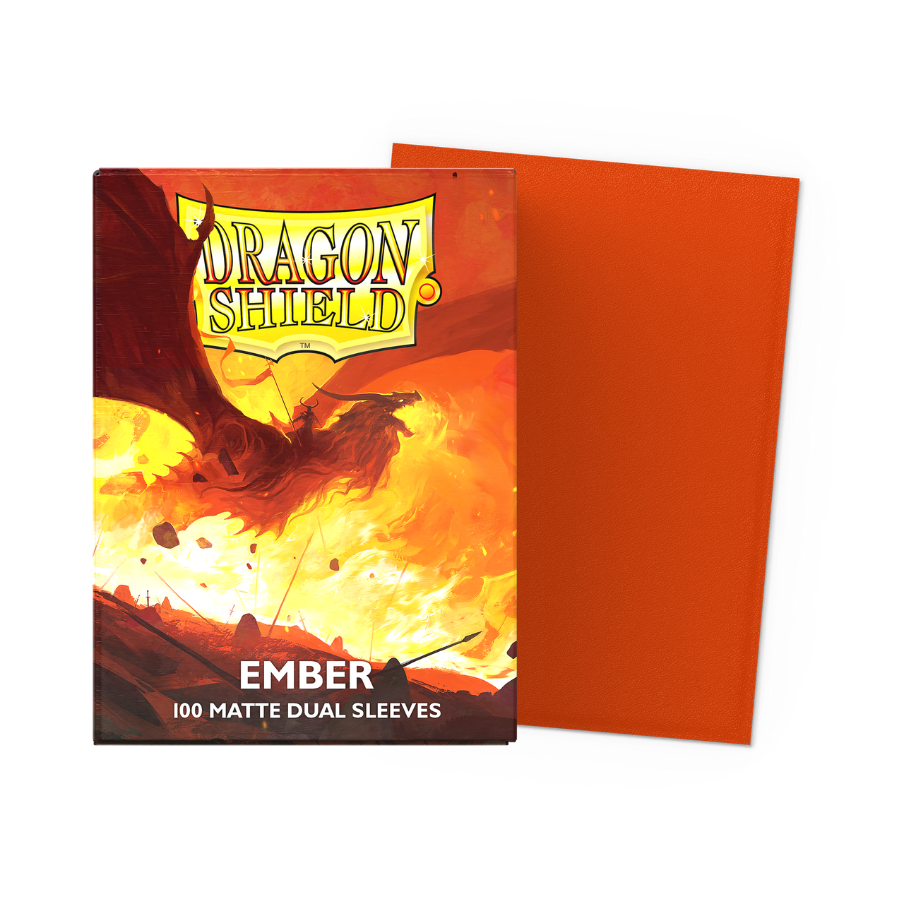 Dragon Shield - Dual Matte Sleeves - Ember