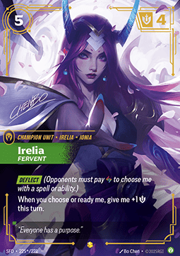 Riftbound SFD225 Irelia signed [EN] (differenzbesteuert nach §25a UstG)