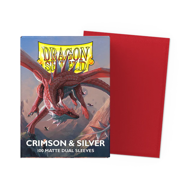 Dragon Shield - Dual Matte - Crimson Silver