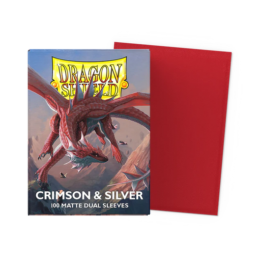 Dragon Shield - Dual Matte - Crimson Silver
