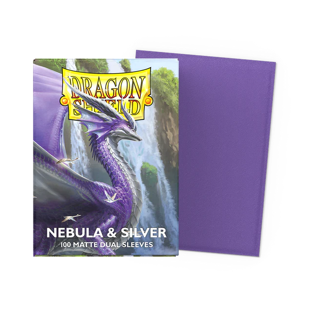 Dragon Shield - Dual Matte Sleeves - Nebula Silver