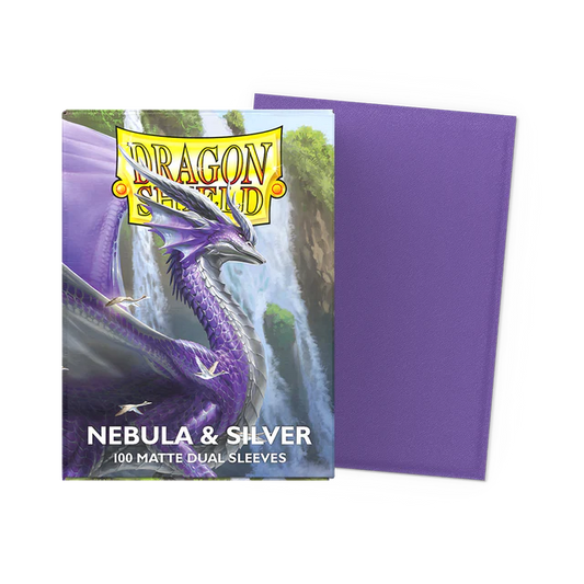 Dragon Shield - Dual Matte Sleeves - Nebula Silver